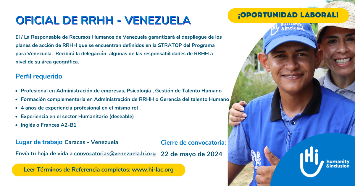Oficial de RRHH - Venezuela