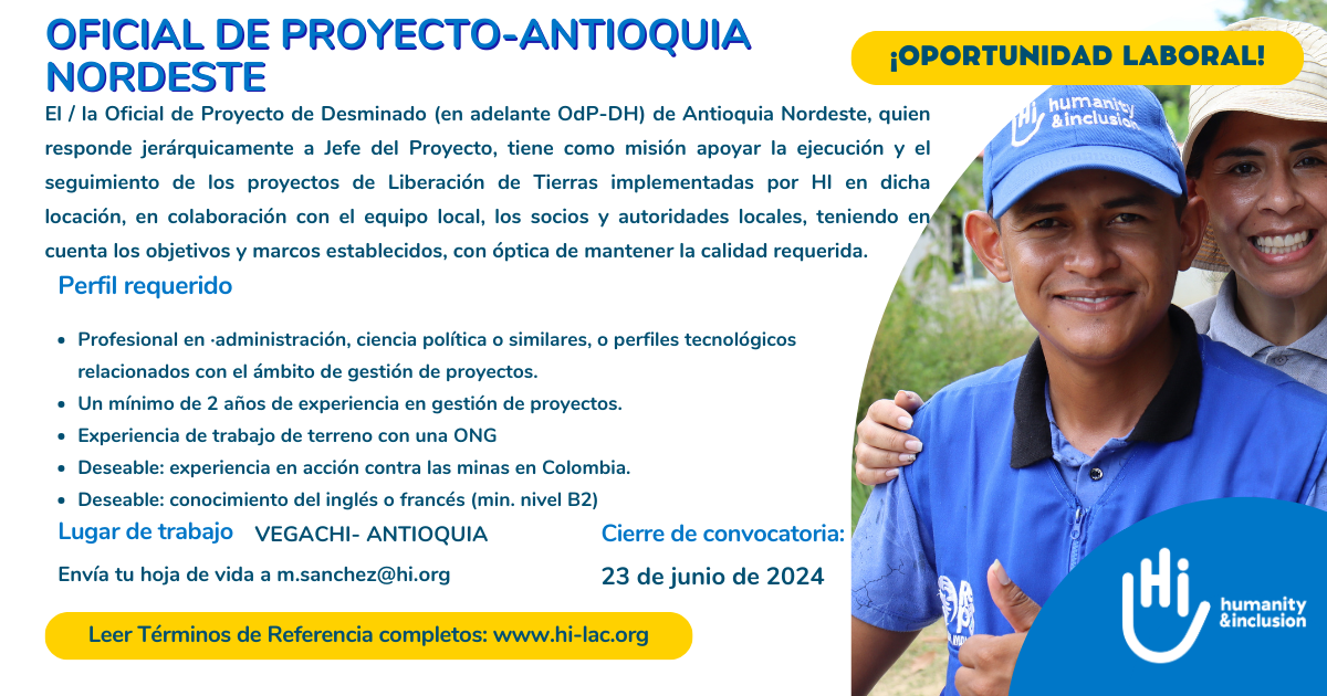 Oficial de Proyecto Antioquia