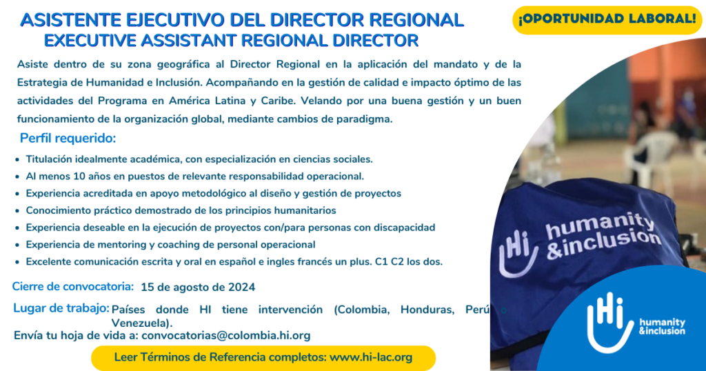 Asistente Ejecutivo del Director Regional