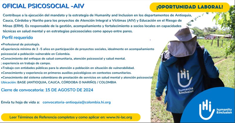 Oficial psicosocial Antioquia