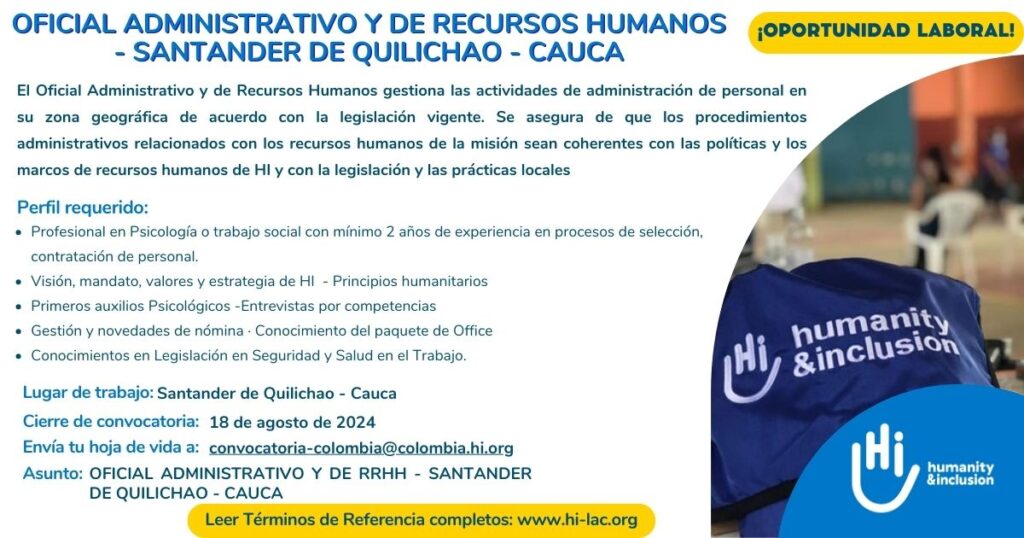 Servicios Generales - Manipulador/a de alimentos - Remedios, Antioquia, Colombia