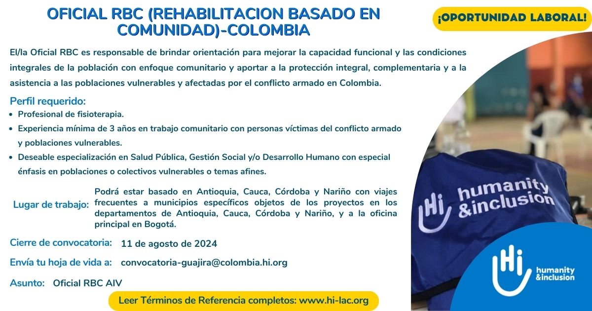 Oficial de Rehabilitación basado en comunidad