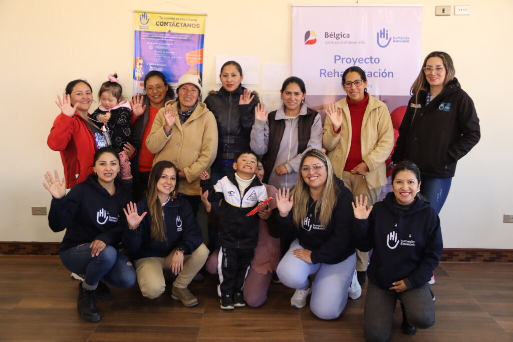 Noemy en el grupo de apoyo a padres y madres