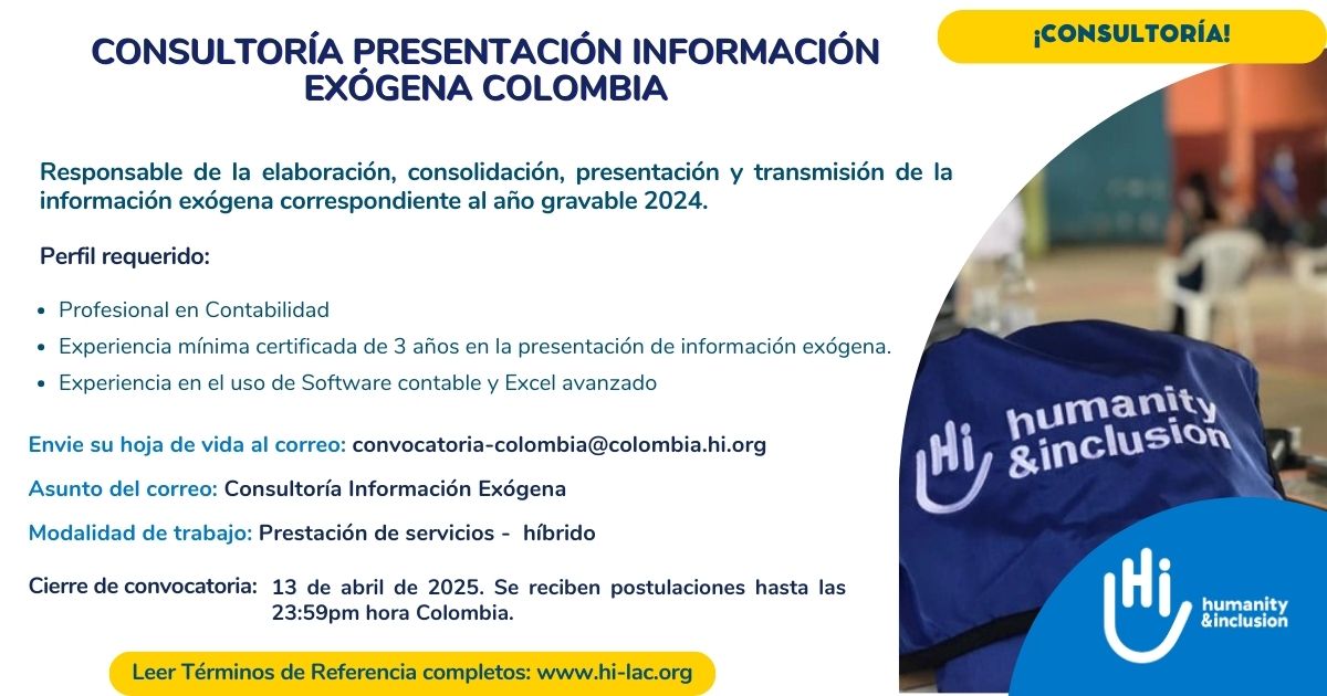 Consultoría Presentación Información Exógena
