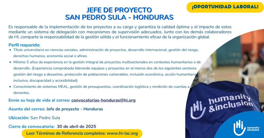 Jefe de Proyecto - Honduras