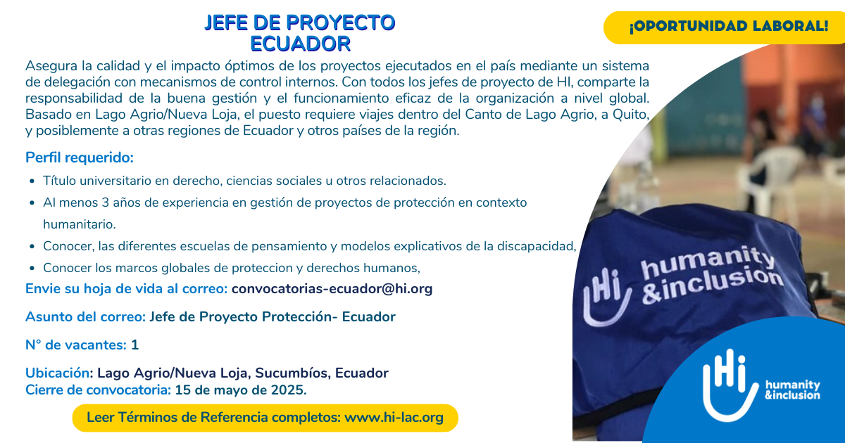 Jefe de Proyecto - Ecuador
