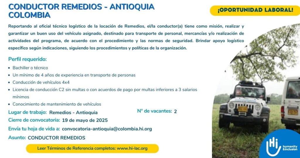 Conductor - Remedios, Antioquia, Colombia