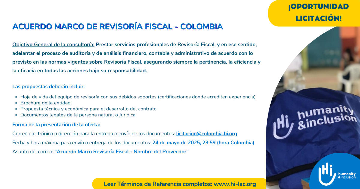 Acuerdo Marco de Revisoría Fiscal - Colombia