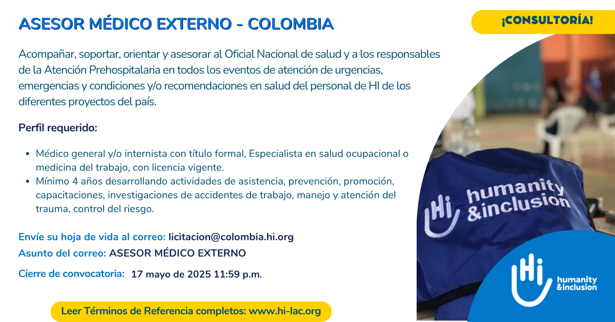 Asesor Médico Externo - Colombia