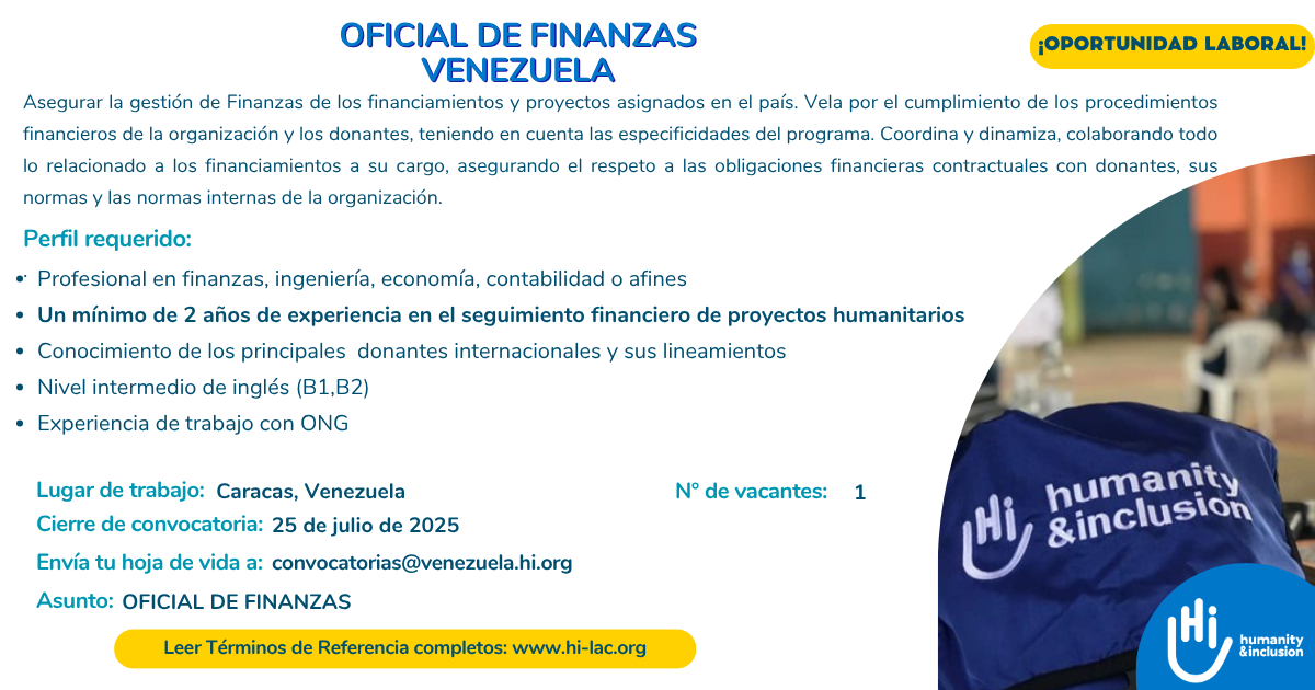 Oficial de Finanzas - Venezuela
