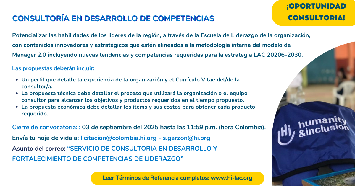 Consultoría en desarrollo de competencias