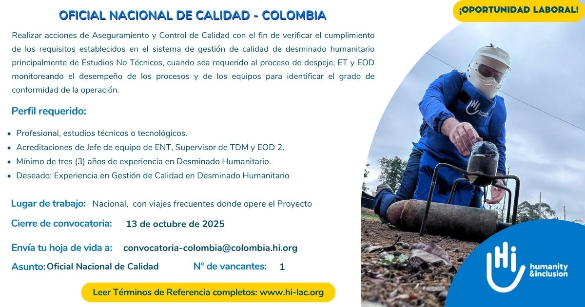 Oficial Nacional de Calidad - Colombia