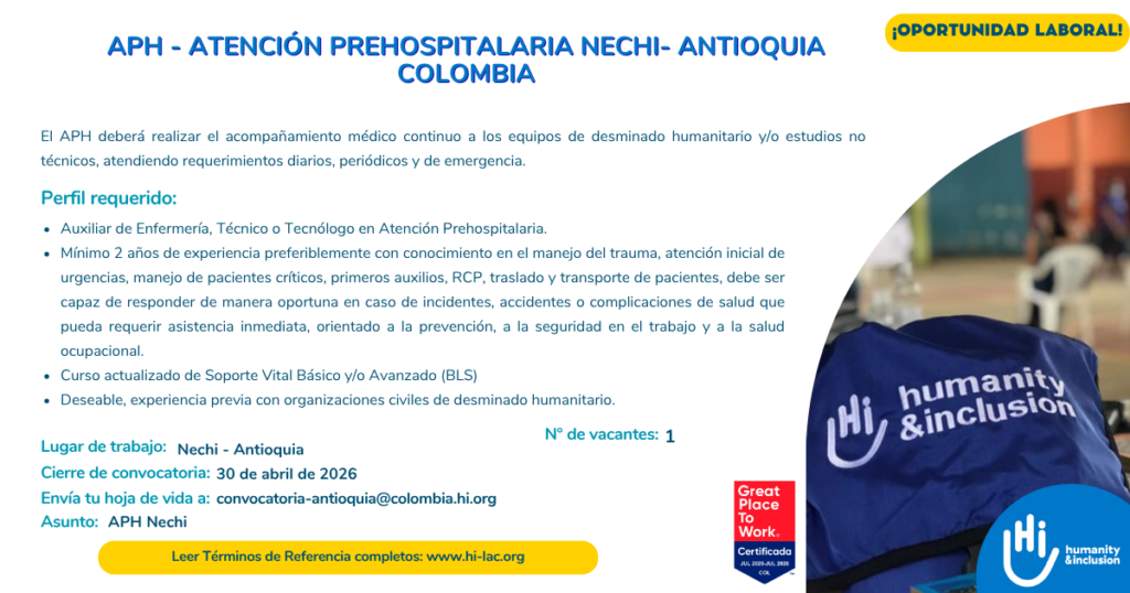 Convocatopria laboral Nechí Antioquia