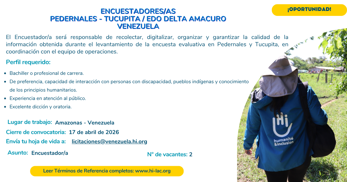 ENCUESTADORES DELTA AMACURO