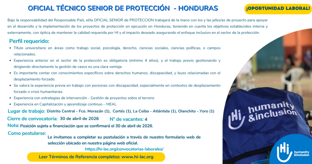 Convocatoria Laboral Honduras.