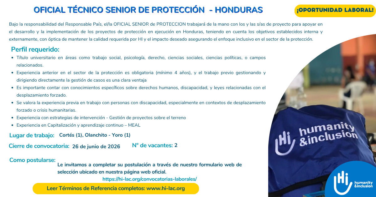 convocatoria laboral Honduras